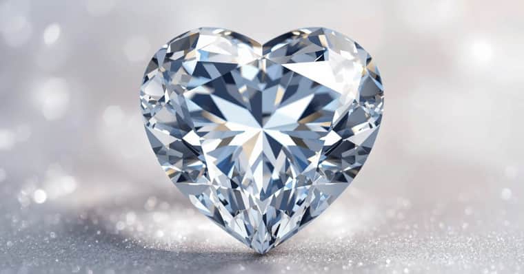 Heart cut diamond